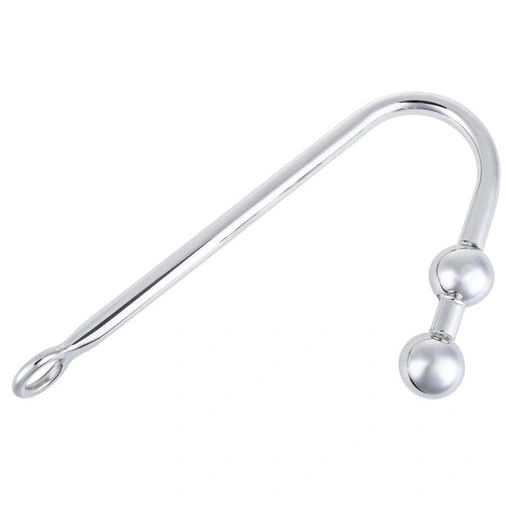 4417 Balls Steel Stainless Hook Two Anal Pleasurable 0103